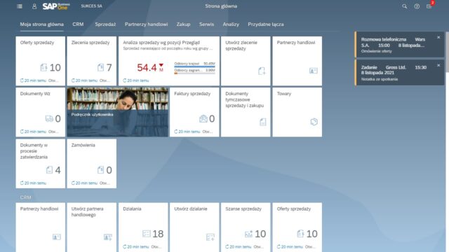 Web Client SAP Business One – łatwość i wygoda pracy w personalizowanym środowisku użytkownika