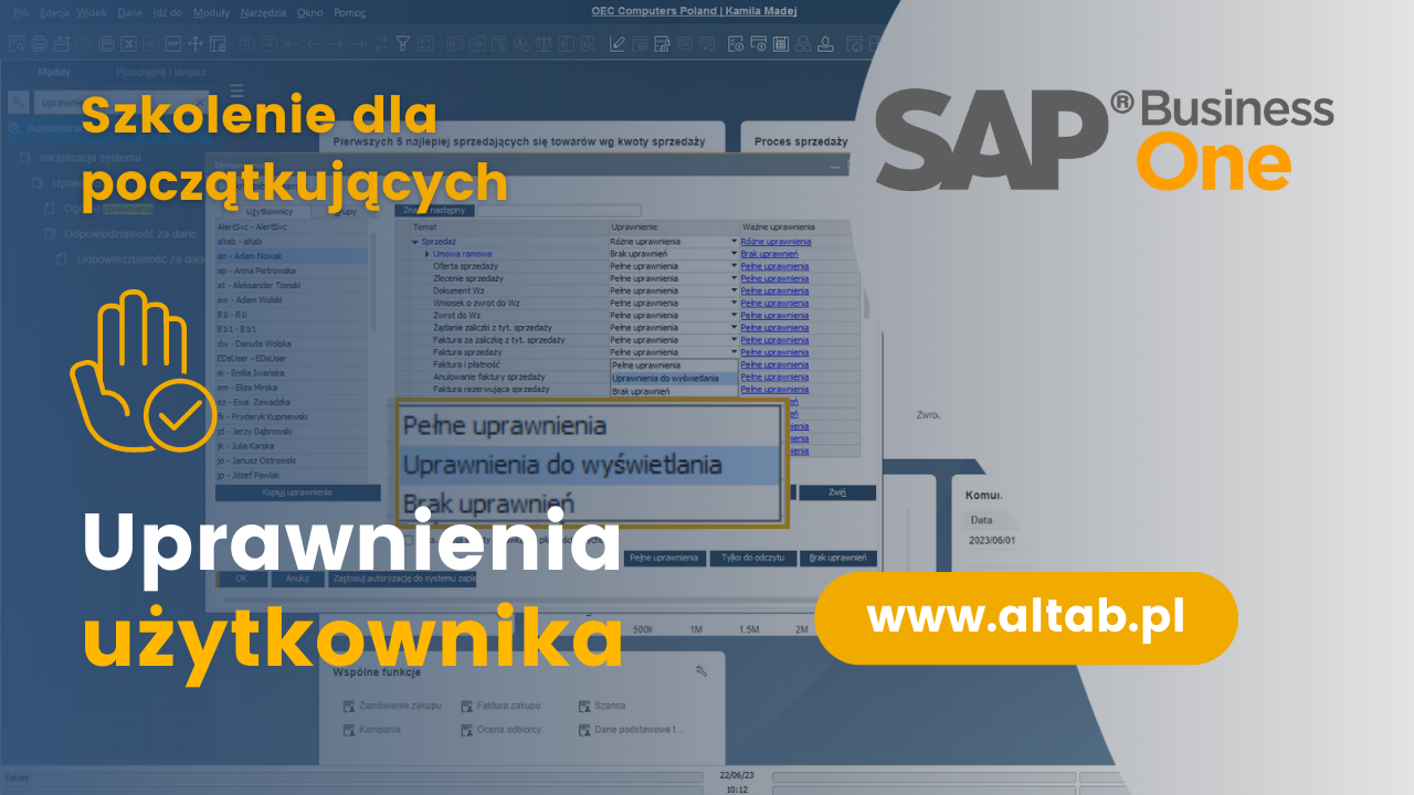 SAP B1 - Szkolenie dla początkujących