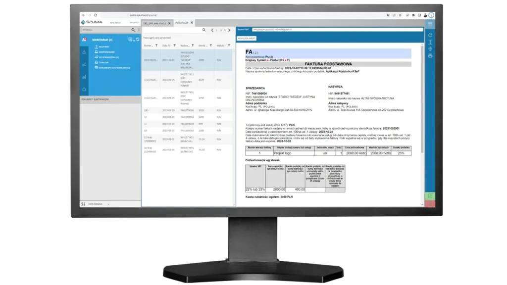 Elektroniczny Obieg Dokumentów SPUMA - KSeF